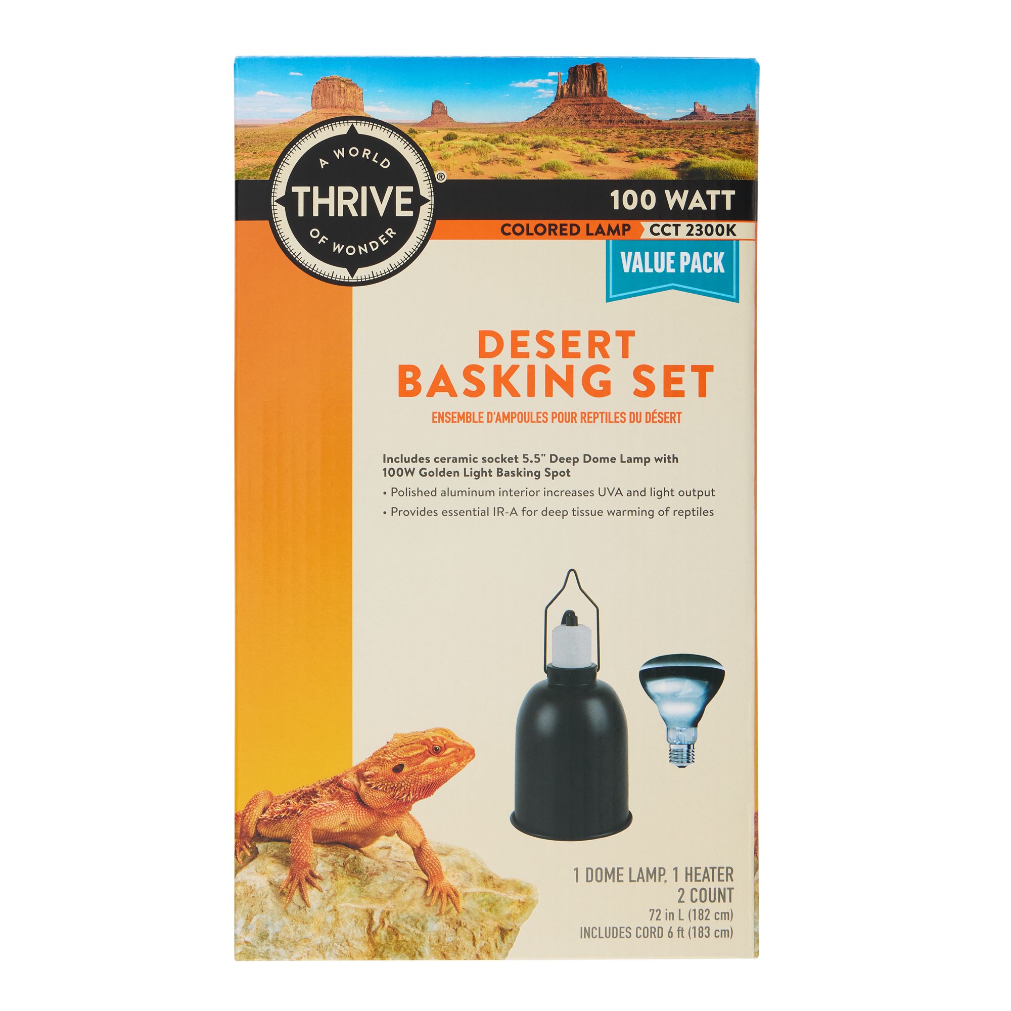 Thrive® Desert Basking Set - Reptile Basking Lamp Kit - 5.5 in - thumbnail 7