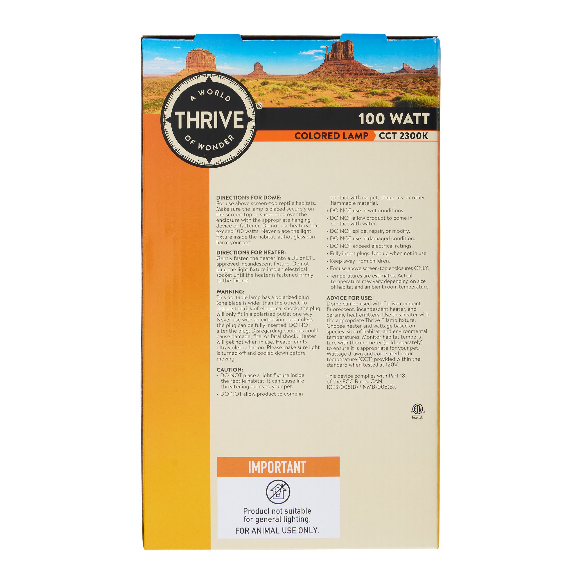 Thrive® Desert Basking Set - Reptile Basking Lamp Kit - 5.5 in - thumbnail 8