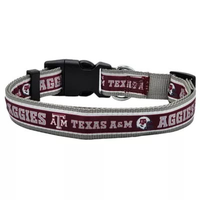 Pets First NCAA Texas A & M Satin Dog Collar - Image 2