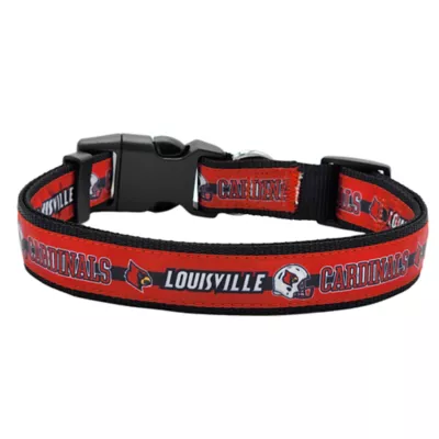 Pets First NCAA Louisville Satin Dog Collar - Image 2