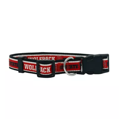 Pets First NCAA North Carolina State Satin Dog Collar - Image 1