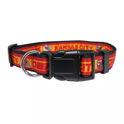 Pets First Kansas City Chiefs Satin Dog Collar - Image 1