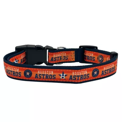 Pets First MLB Houston Astros Satin Dog Collar - Image 2
