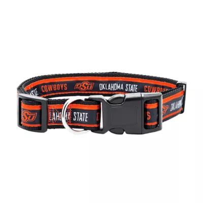 Pets First NCAA Oklahoma State Satin Dog Collar - Image 1