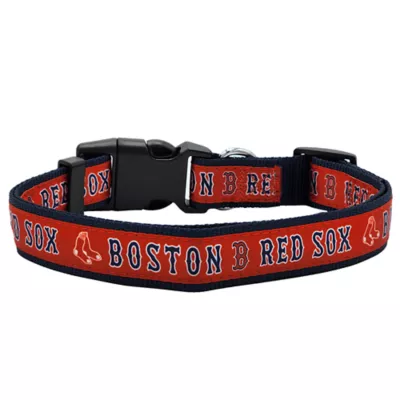 Pets First MLB Boston Red Sox Satin Dog Collar - Image 2