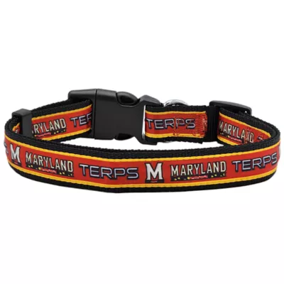 Pets First NCAA Maryland Satin Dog Collar - Image 2
