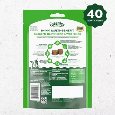 Greenies Dog 8-in-1 Multi-Benefit Supplement with Omega-3 and Glucosamine, Chicken Soft Chews, 40 ct - Image 10