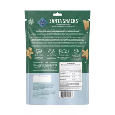 Product Blue Buffalo Santa Snack Biscuit Dog Treats 11 OZ
