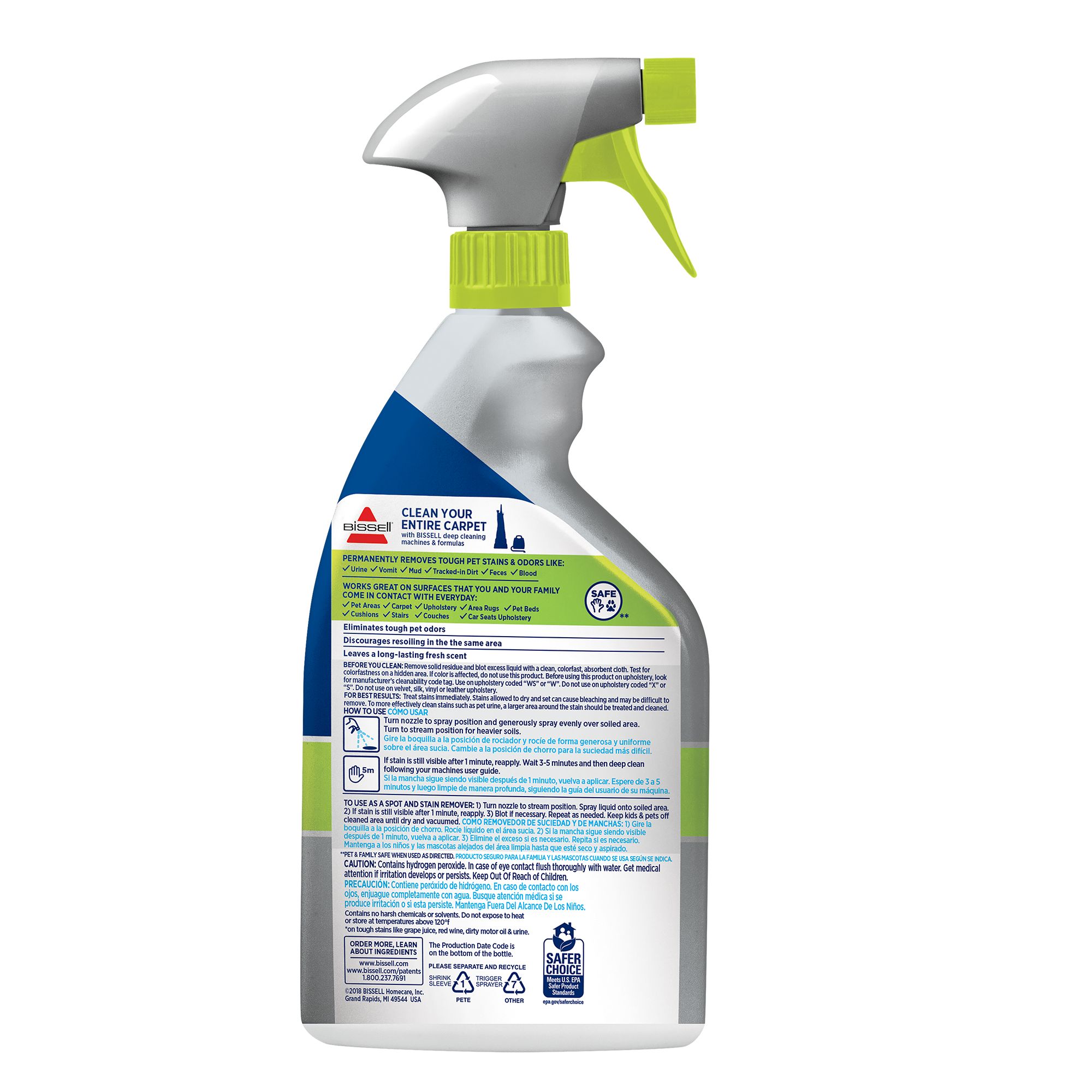 BISSELL Pet Pro Oxy Stain Destroyer for Carpet and Upholstery - 22 fl oz - Thumbnail 4