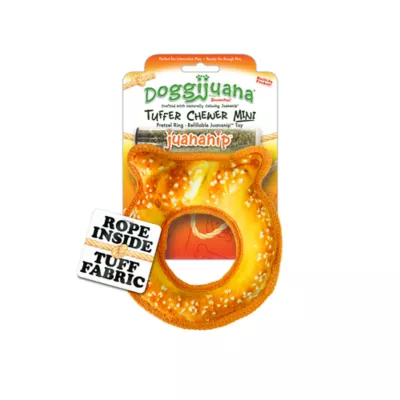 Product Doggijuana Tuffer Chewer Pretzel Refillable Dog Toy