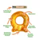 Product Doggijuana Tuffer Chewer Pretzel Refillable Dog Toy
