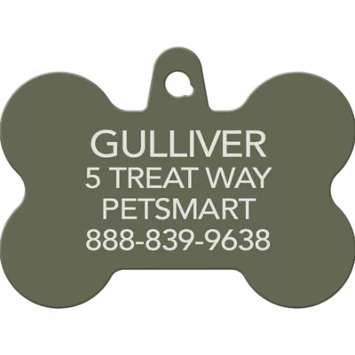 TagWorks® Aluminum Bone Shaped ID Tag - Image 2
