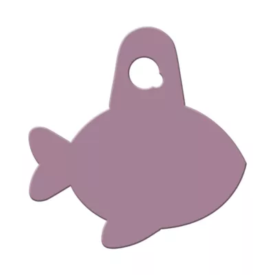 Product TagWorks® Rose Gold Fish Shaped ID Tag