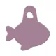 Product TagWorks® Rose Gold Fish Shaped ID Tag
