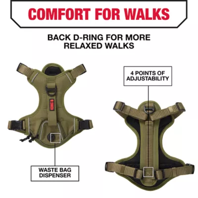 KONG® Poop Bag Dog Harness, Waste Bag Holder, Adjustable, Durable, Multiple Sizes & Colors - Image 4