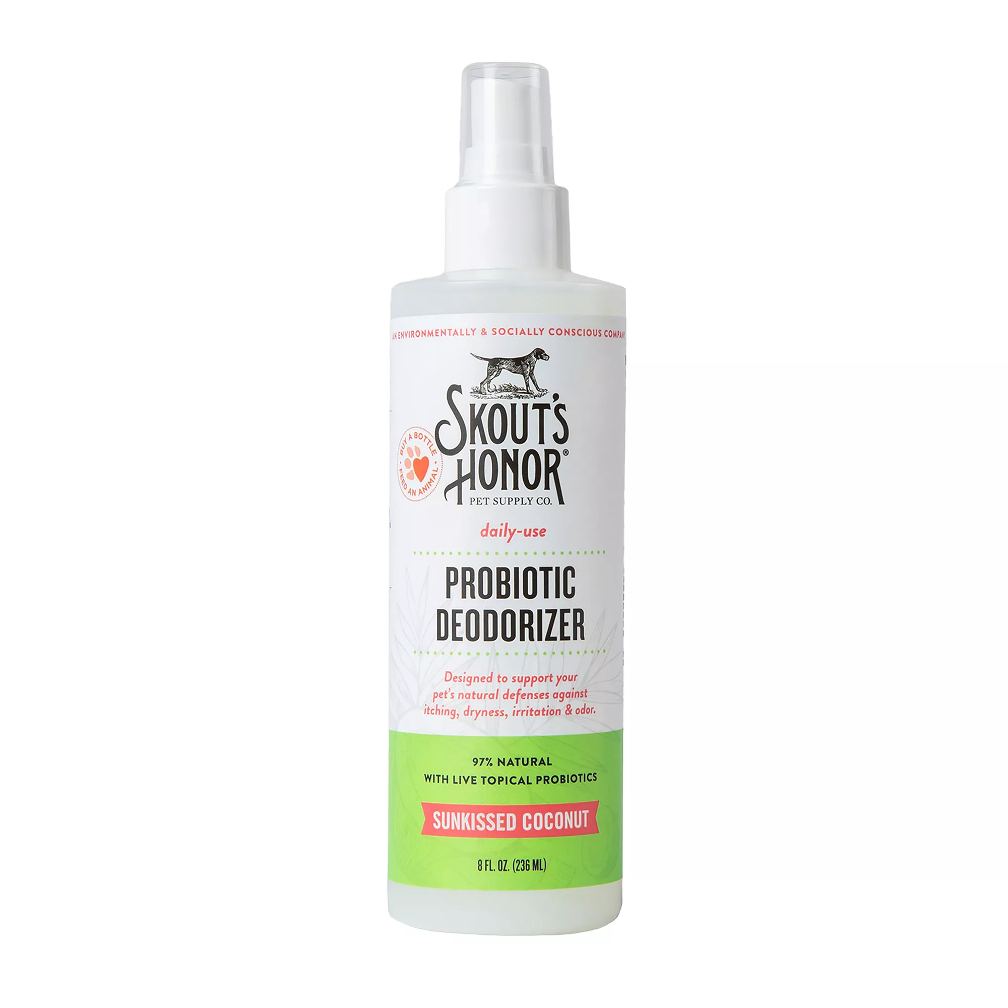 Skout's Honor, Probiotic Deodorizer Sunkissed Coconut 8oz