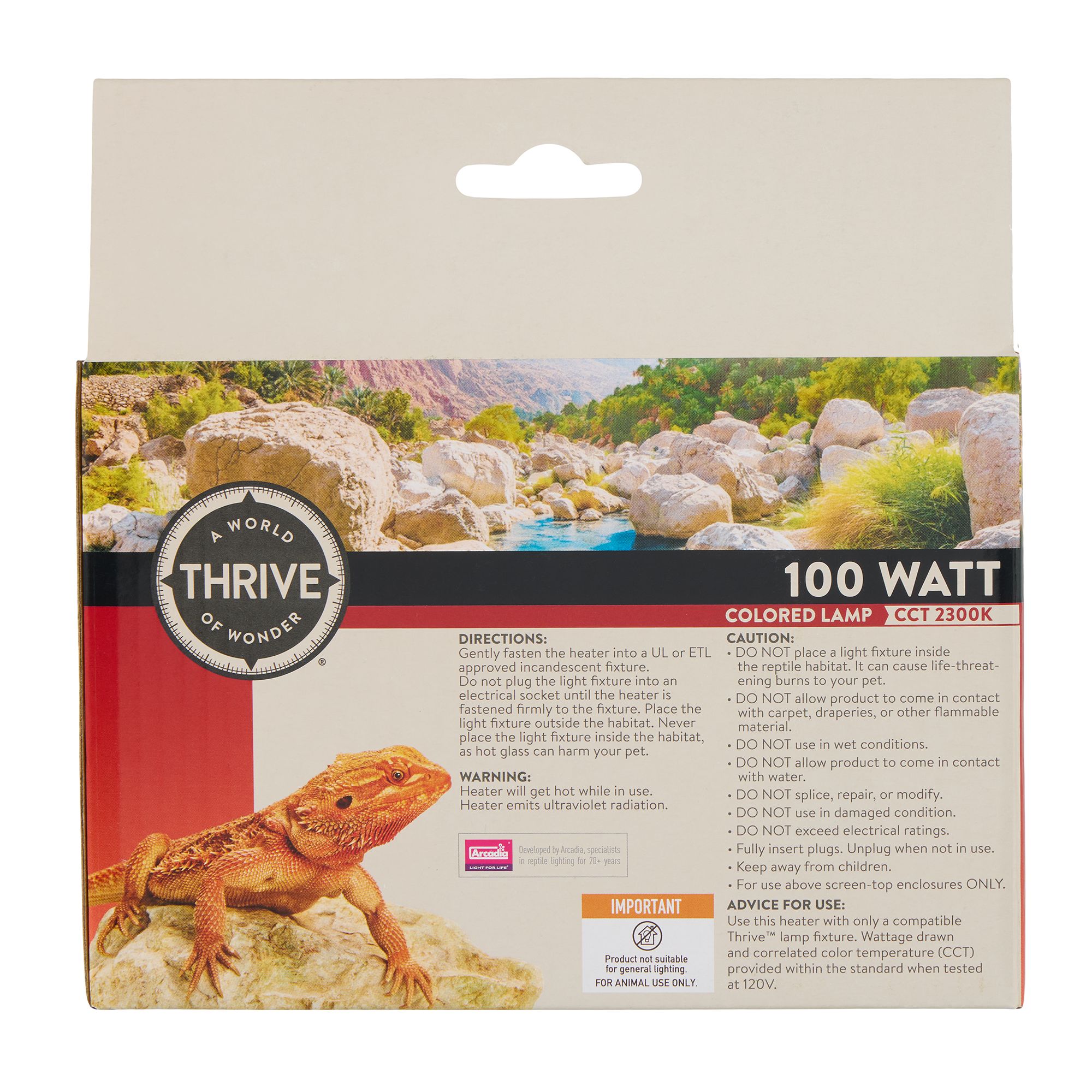 Thrive® Golden Light Basking Spots 2-pack - Basking Heat Bulb - 50-150W, 2 ct - thumbnail 4
