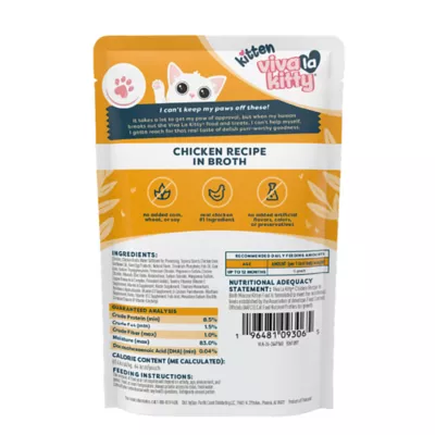 Product Viva La Kitty Kitten Wet Food - Mousse, 2.8 Oz