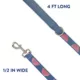 Product Top Paw® Fashion Dog Leash, 4 ft