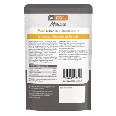 Product Simply Nourish Kitten Wet Food - Natural, Mousse, 3 Oz