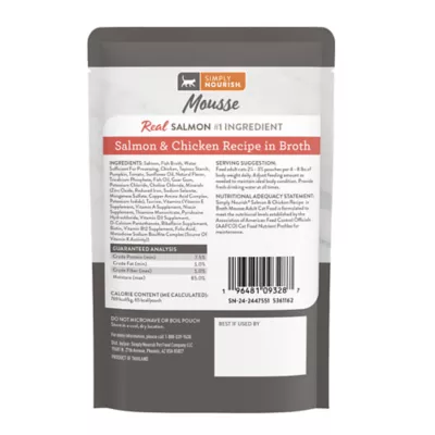 Product Simply Nourish Adult Wet Cat Food - Natural, Mousse, 3 Oz