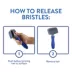 Top Paw® Self-Cleaning Soft Bristle Slicker Grooming Pet Brush image thumbnail 4
