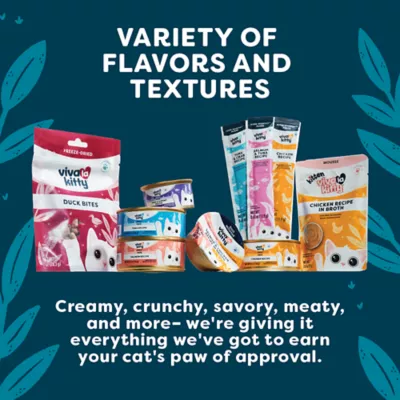 Viva La Kitty Adult Cat Wet Food - Shreds in Broth, 3 Oz - Image 7