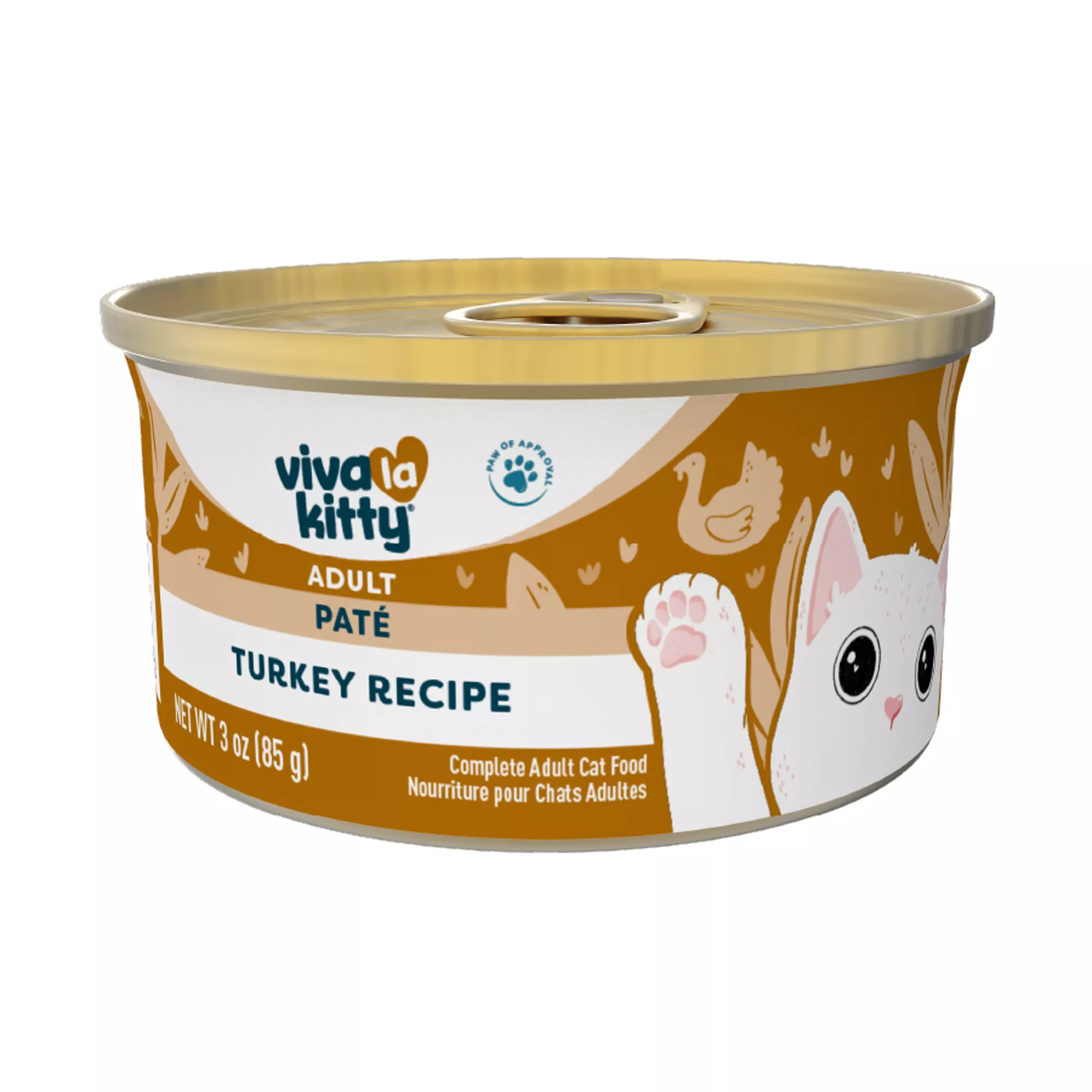 Viva La Kitty Adult Wet Cat Food - Pate, 3 Oz