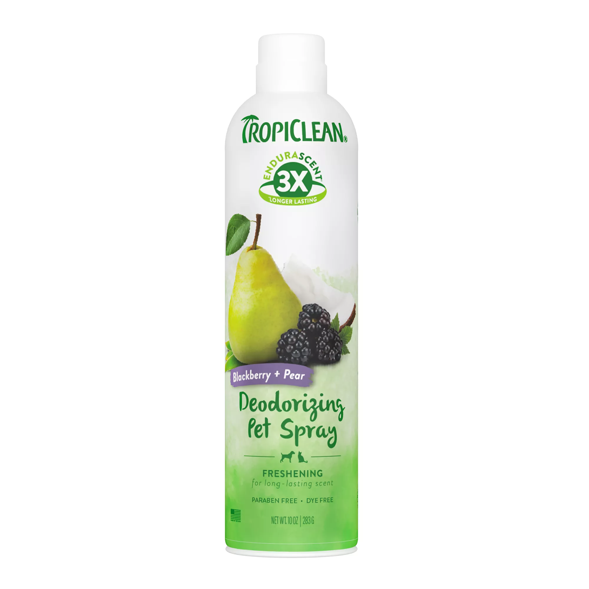 TropiClean EnduraScent Blackberry Pear Deodorizing Mist Spray, 10oz