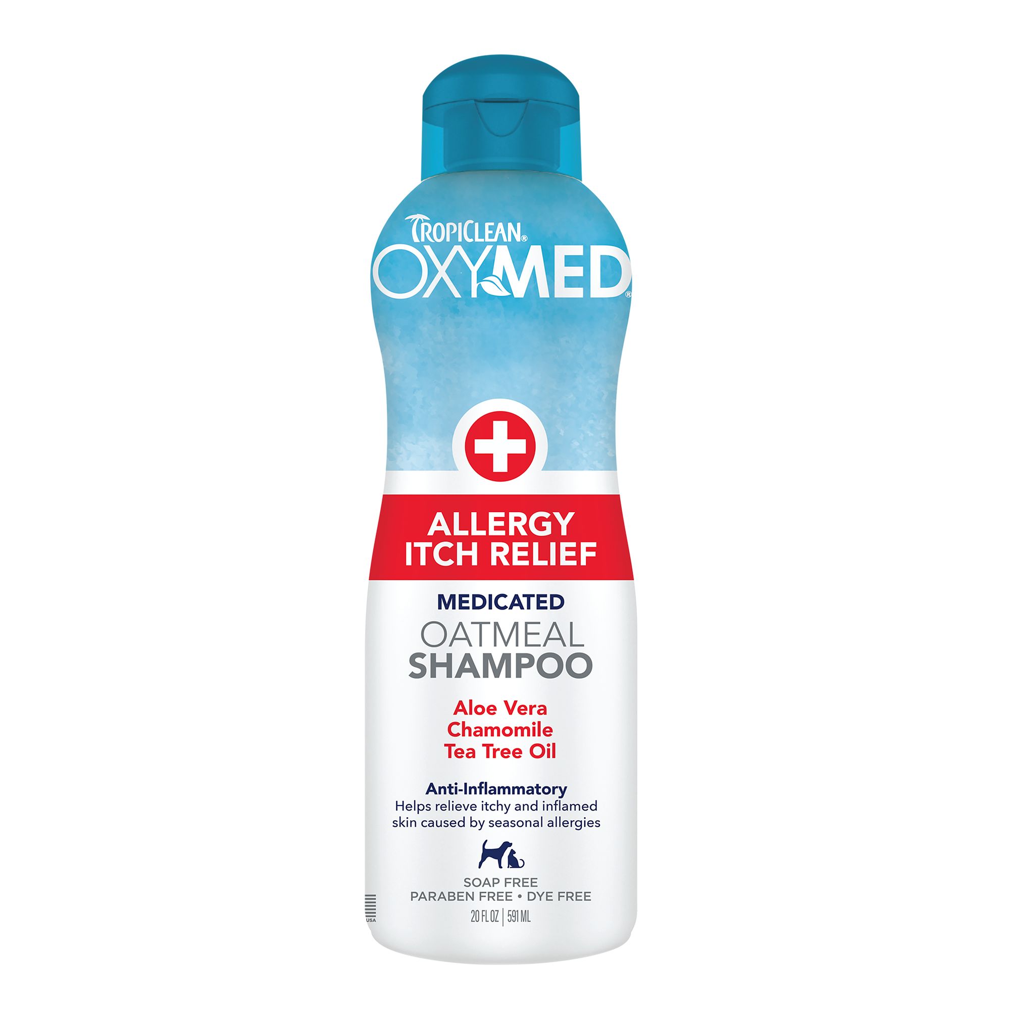 TropiClean OxyMed Allergy Itch Relief Shampoo, 20oz