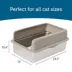 The Exquisicat® High-Sided Stainless Steel Litter Box image thumbnail 3