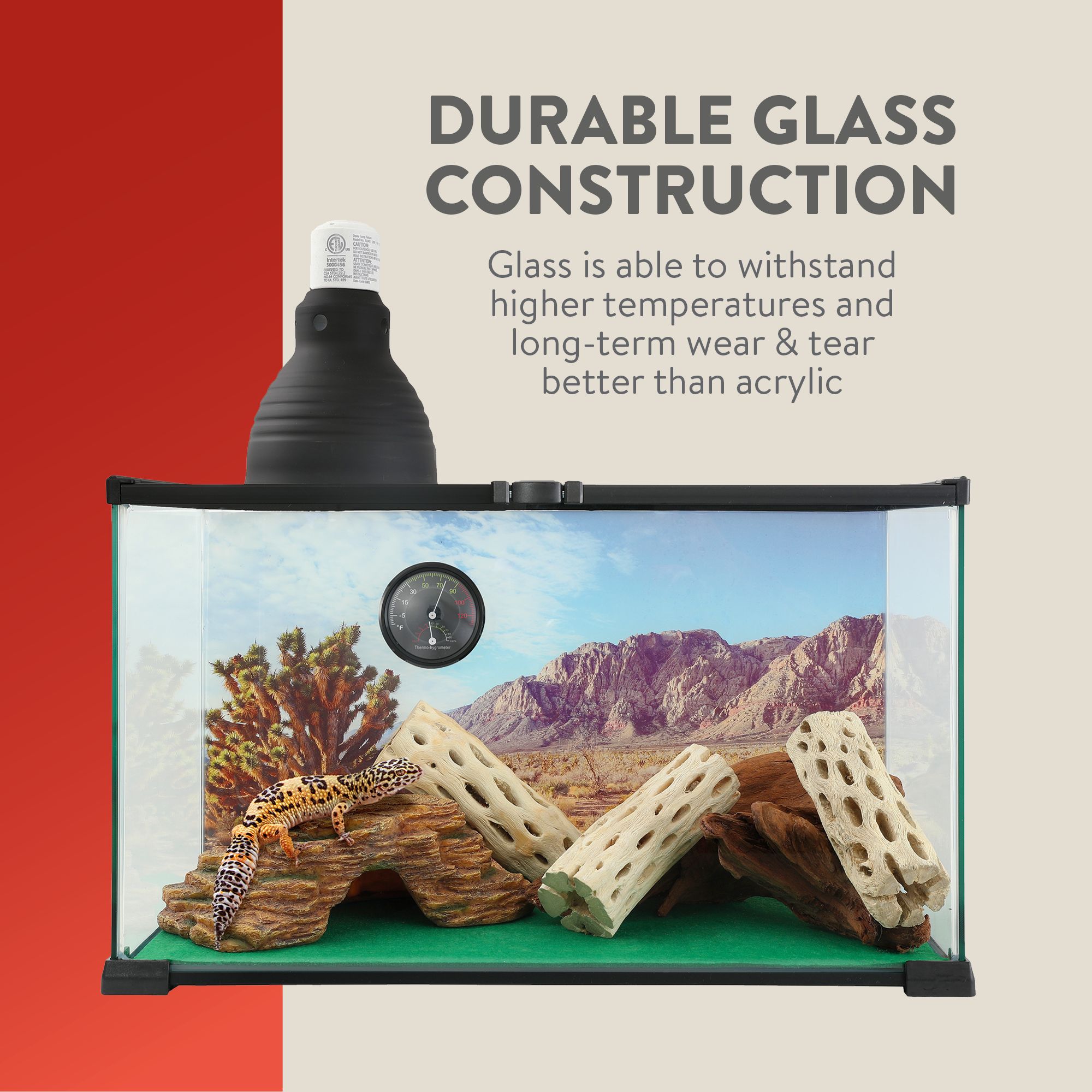 Thrive Terrarium Essentials Kit - Reptile Terrarium Starter Kit - 10 Gallon - 20x10x12 - thumbnail 6