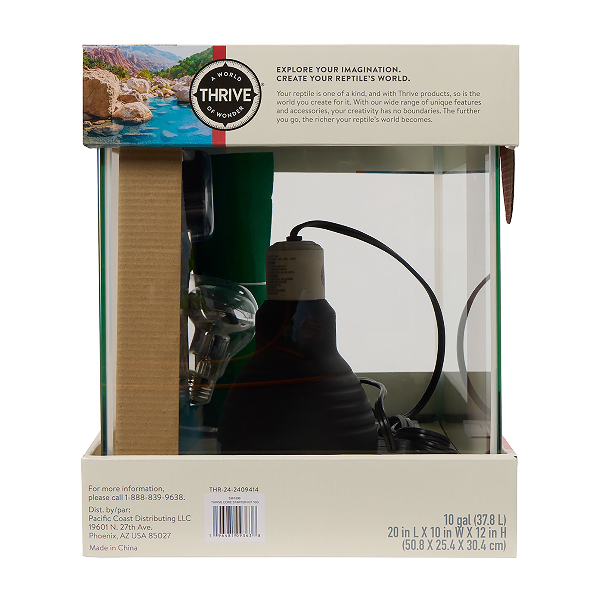 Thrive Terrarium Essentials Kit - Reptile Terrarium Starter Kit - 10 Gallon - 20x10x12 - thumbnail 7