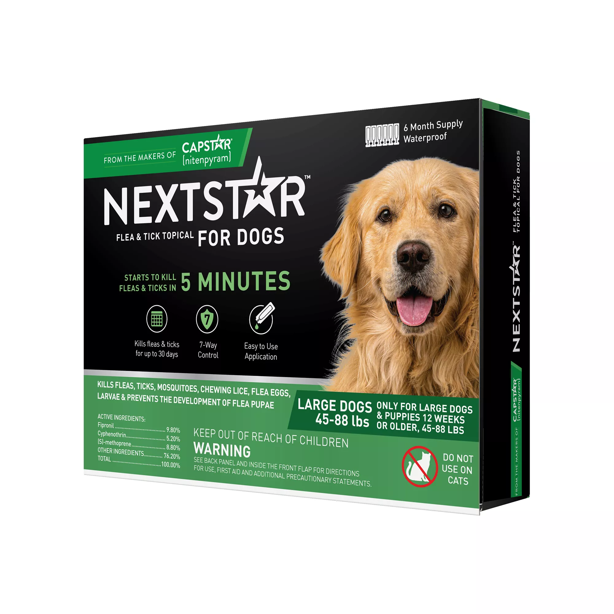 NextStar® Flea & Tick Prevention for Large Dogs 45-88 lbs, 6 Count