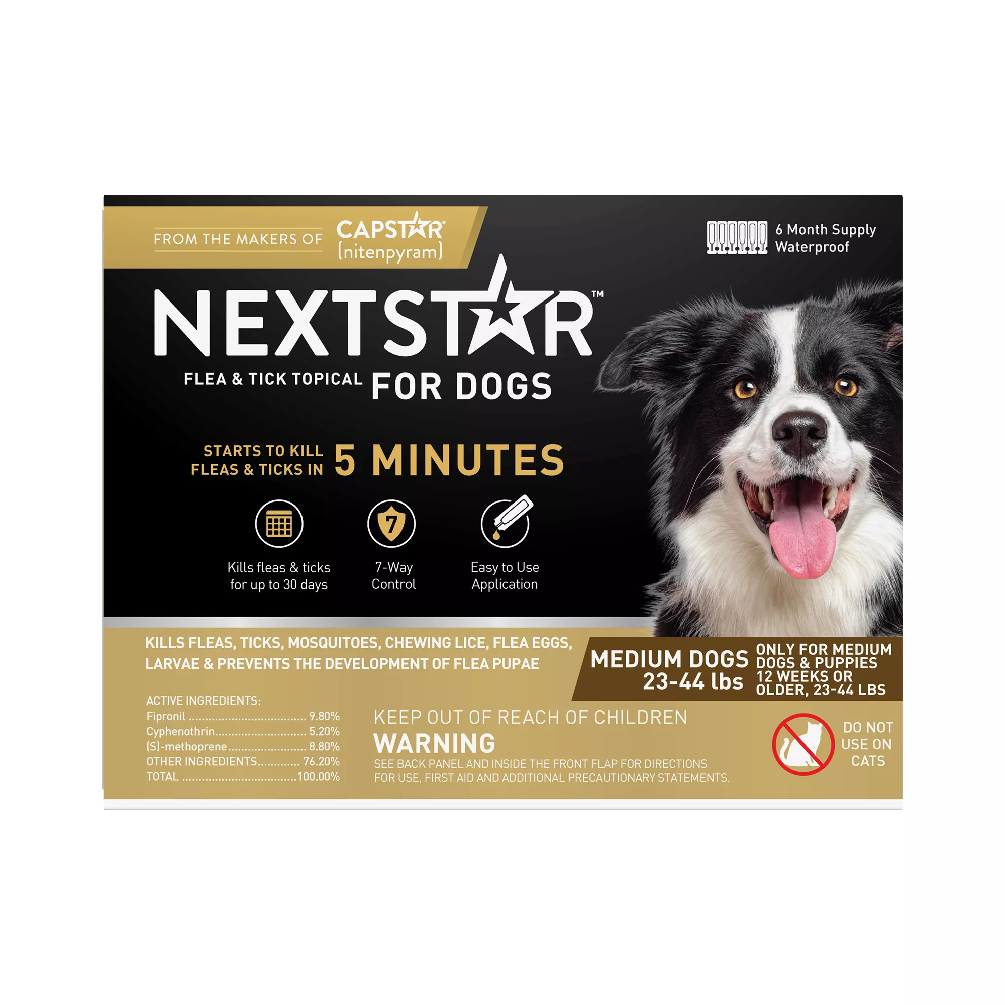 NextStar® Flea & Tick Prevention for Medium Dogs 23-44 lbs, 6 Count