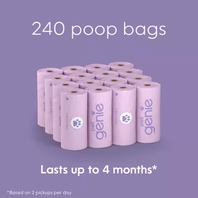 Product Pet Genie Poop Bags for Dogs, Lavender-scented
