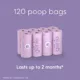 Product Pet Genie Poop Bags for Dogs, Lavender-scented
