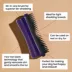 Pet Teezer Detangling Brush for Dogs, Black/Purple image thumbnail 2