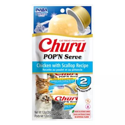 Product Inaba Churu POP'N Serve Cat Treat - Chicken & Scallop