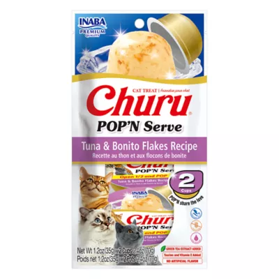 Product Inaba Churu POP'N Serve Cat Treat - Tuna & Bonito Flakes