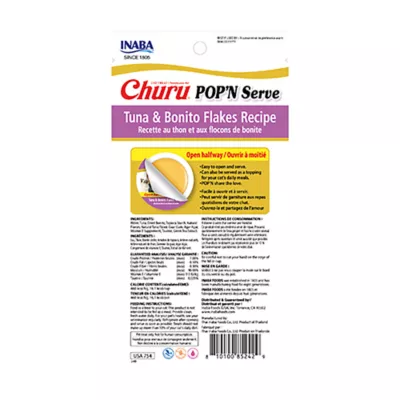 Product Inaba Churu POP'N Serve Cat Treat - Tuna & Bonito Flakes