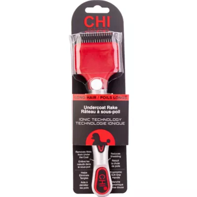 CHI® Dematting & Deshedding Undercoat Dog Grooming Rake Brush for Long Hair - Image 3