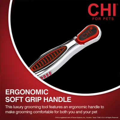 CHI® Dematting & Deshedding Undercoat Dog Grooming Rake Brush for Long Hair - Image 9