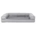 FurHaven Plush & Suede Full Support Orthopedic Sofa Pet Bed for Dogs & Cats - Gray image thumbnail 2