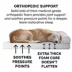 FurHaven Plush & Suede Full Support Orthopedic Sofa Pet Bed for Dogs & Cats - Gray image thumbnail 5
