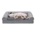 FurHaven Plush & Suede Full Support Orthopedic Sofa Pet Bed for Dogs & Cats - Gray image thumbnail 1