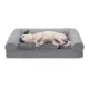 Product FurHaven Plush & Suede Full Support Orthopedic Sofa Pet Bed for Dogs & Cats - Gray