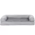 FurHaven Plush & Suede Full Support Orthopedic Sofa Pet Bed for Dogs & Cats - Gray image thumbnail 2