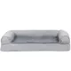 Product FurHaven Plush & Suede Full Support Orthopedic Sofa Pet Bed for Dogs & Cats - Gray