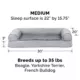 Product FurHaven Plush & Suede Full Support Orthopedic Sofa Pet Bed for Dogs & Cats - Gray